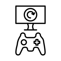 Game Overload line icon