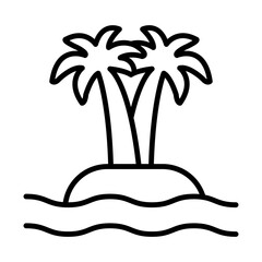 Pixel Paradise line icon