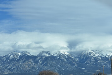 Fototapeta na wymiar Sangre de Cristo Mountains Colorado Winter