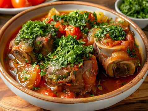 Osso buco braised veal shanks