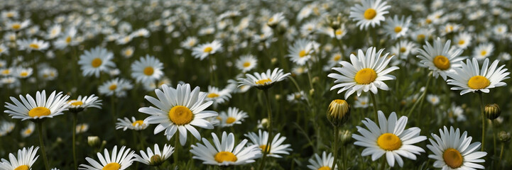 Obraz premium Field of White Daisy