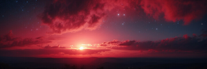 Fototapeta premium Bright Sun Shining in Sky