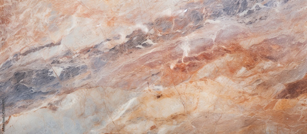 Aufkleber this close-up view showcases the intricate patterns and texture of a rustic marble surface, featurin