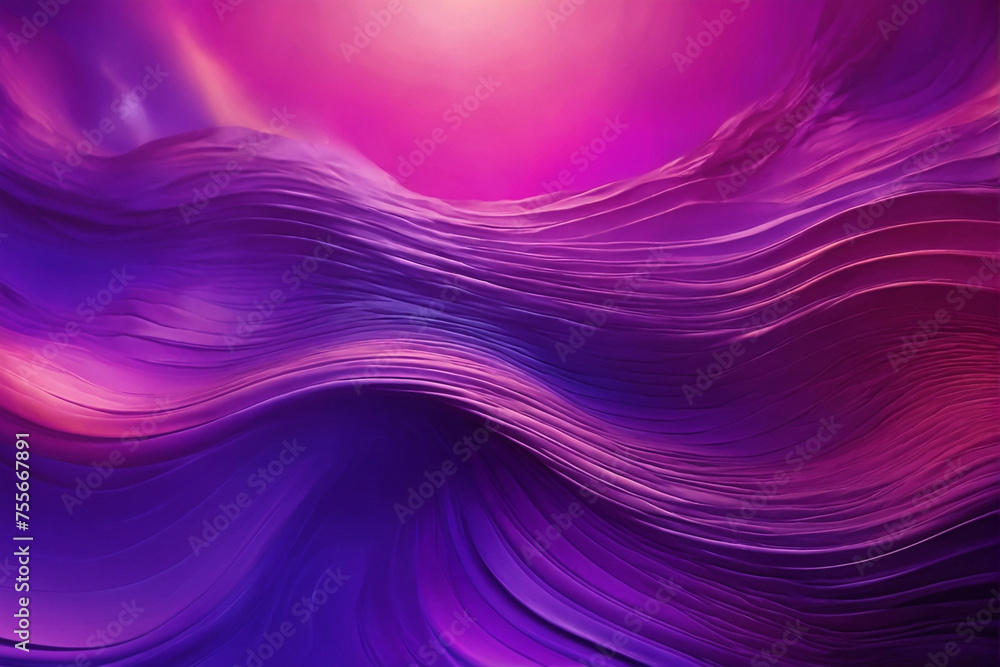 Wall mural Purple and Pink Background With Wavy Lines