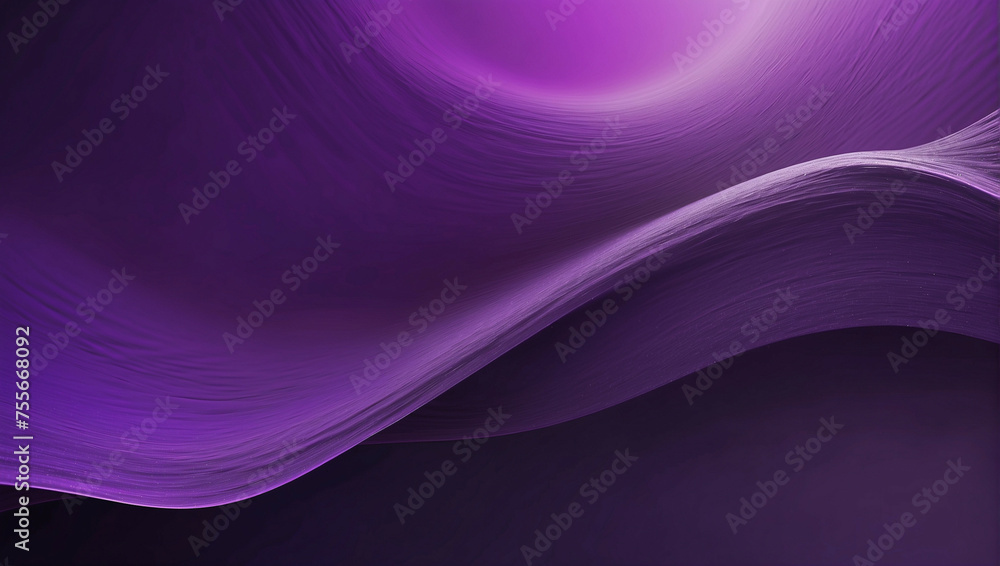 Wall mural Abstract Purple Background With Wavy Lines