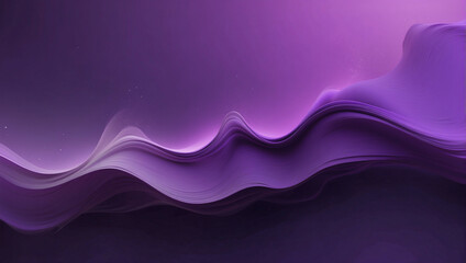 Abstract Purple Background With Wavy Shapes