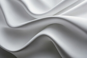 Fototapeta premium Close Up View of a White Fabric
