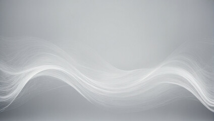 Abstract Wave of White Paint on White Background