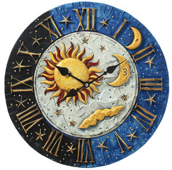 sundial on the transparent background, png. 