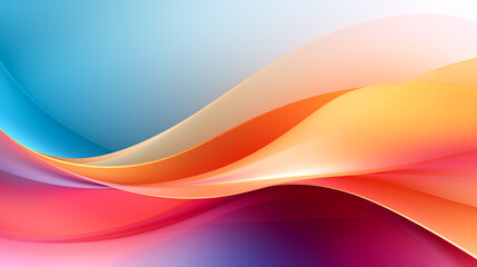 Abstract background for technology with gradient colorful waves. Dynamic motion concept