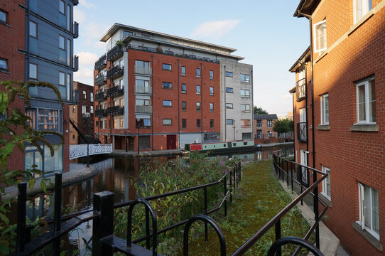Typical development of residential areas of an old English city
