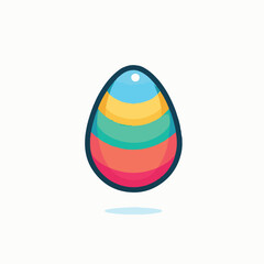 cute easter egg vector & illustration 