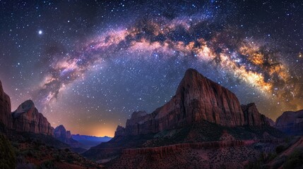 A breathtaking view of the night sky