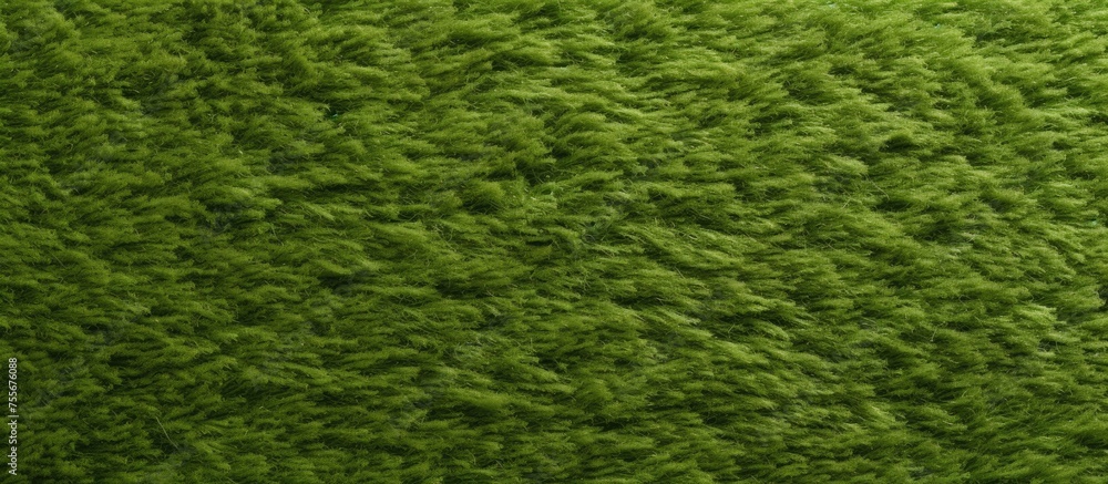 Aufkleber detailed view of the texture of a green carpet, showcasing intricate patterns and fibers up close. t