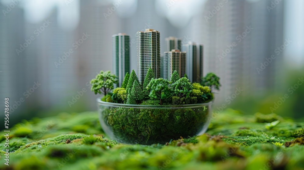 Aufkleber Concept of environmental technology. Sustainable development goals. Sustainable development goals...
