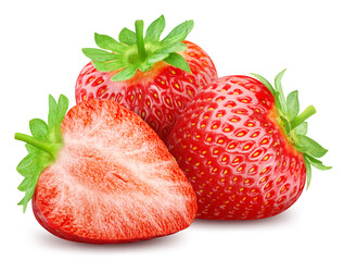 Strawberry isolated on white background - 755679682