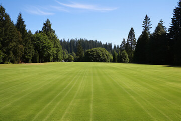 view of a green field extension of terrain