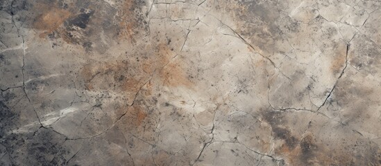 Fototapeta premium This close-up view showcases the intricate details of a stone wall, featuring prominent cracks running through its surface. The texture of the aged stones and visible weathering add character to the