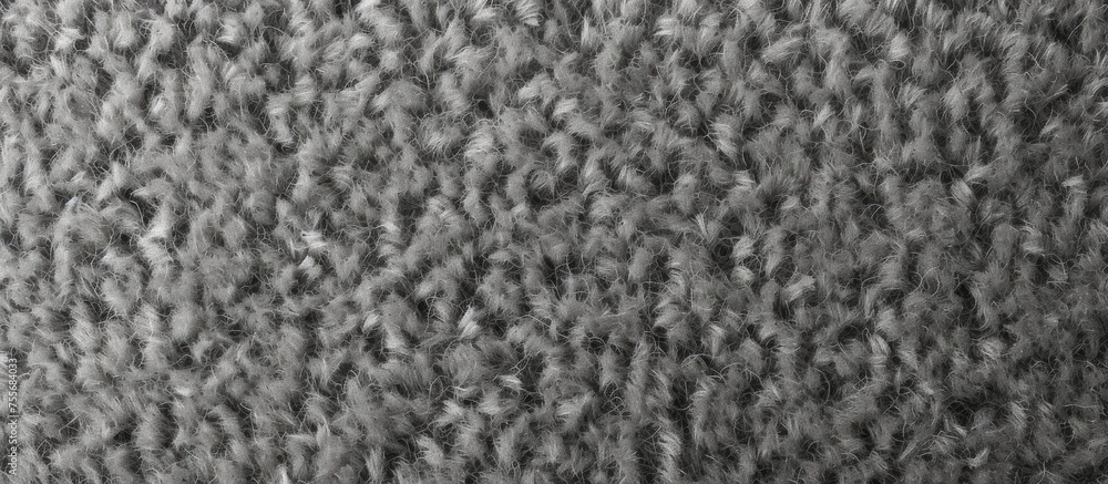 Aufkleber a close-up view from above of a textured surface in monochrome grey, showcasing the intricate detail