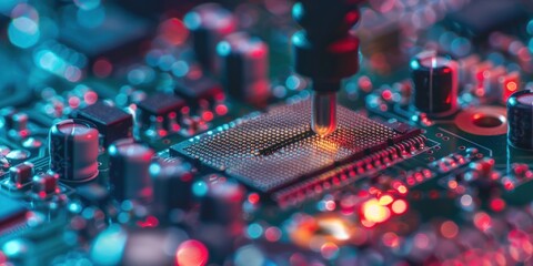 Fototapeta na wymiar semiconductor manufacturing 