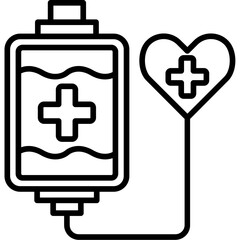 Obraz premium Blood Transfusion Icon