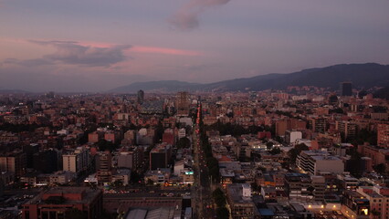 
Bogotá afternoons with its red buildings