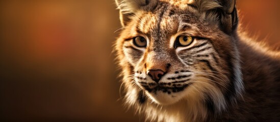 close up photo lynx eyes and face