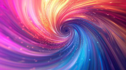 Abstract colorful background with smooth lines in spiral.