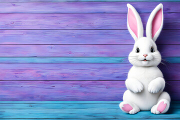 Happy Easter bunny egg background 