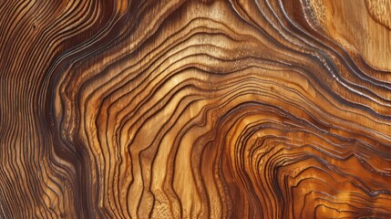 A piece of wood with a very distinct pattern, possibly a swirl. The wood appears to be aged and has a warm, earthy tone. The pattern on the wood is intricate and adds a sense of depth.