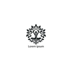 yoga logo with white background