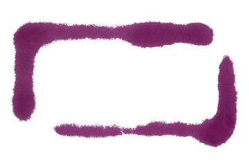 Dark purple frame isolated on transparent background.