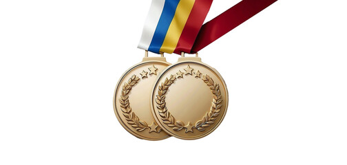 Olympic Gold Medal Isolated for Tamplate Design
