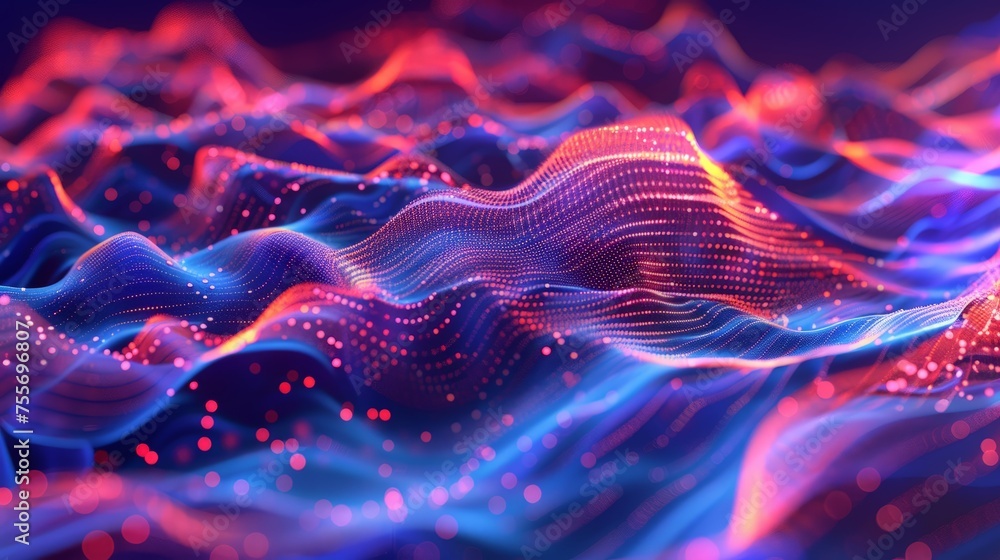Poster big data visualization. futuristic infographics aesthetic design. visual information complexity.