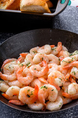 Savor the Flavor: 4K Ultra HD Image of Delicious Shrimp Scampi