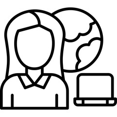 Remote Worker Icon