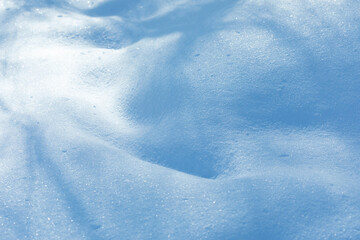 Snow textured background wallpaper. Beautiful winter weather abstract landscape. Selective focus - 755698010