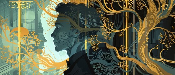 2D illustrate of Experience personalized financial services with Private Banking tailored to high-net-worth individuals and families.