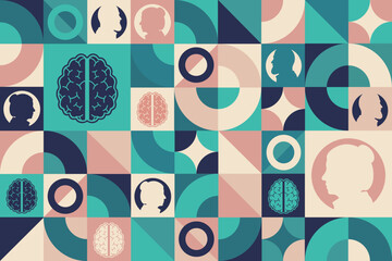 World Parkinson’s Disease Day. April 11. Seamless geometric pattern. Template for background, banner, card, poster. Vector EPS10 illustration.