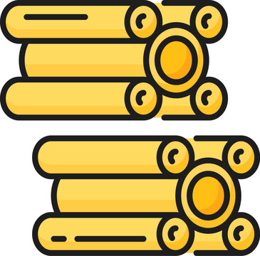 recommend clip art: Cinque buchi isolated typical carnival italian pasta outline outline icon. Vector tube shape pasta, traditional Italy cuisine food