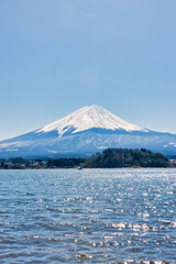 Tokyo Japan : 9 March 2024. Fuji mountain in Japan Beautiful tourist attractions that show the culture, traditions, visitors can visit every day. In the city of Tokyo.