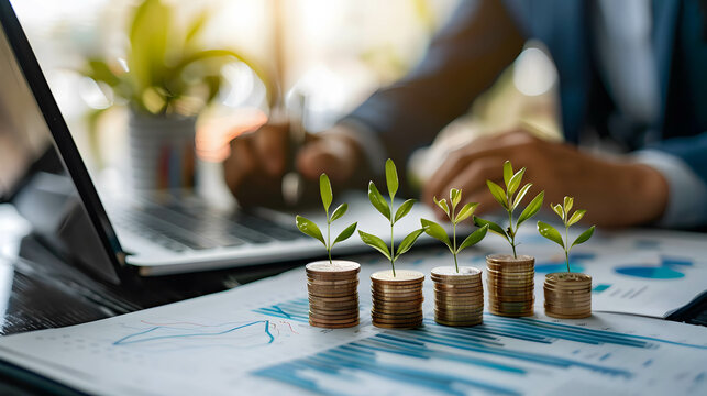 A strategic investment plan for long-term wealth growth, invest for financial freedom and retirement, sustainable financial and business growth