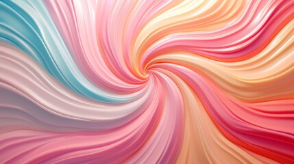 Obraz premium Abstract candy colors background, swirling pink cream candy