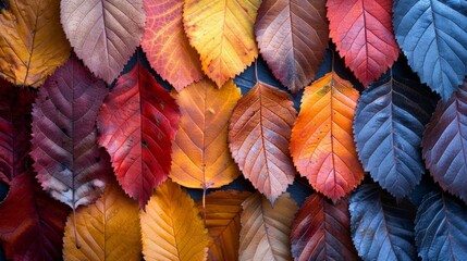 various colored leaves, perfect for fall season designs