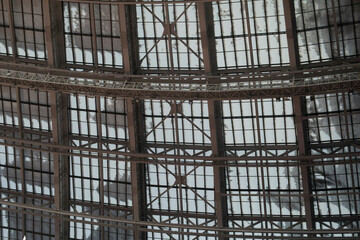 Roof of stadium. Grand Stadium. Open roof.