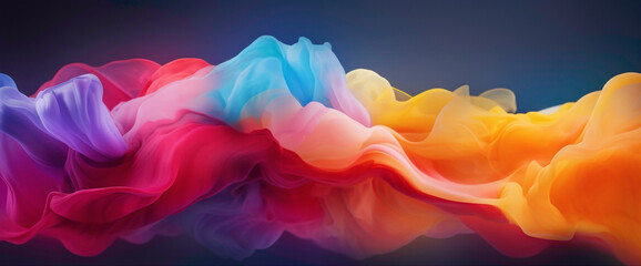 Spectacular gradient mixture of colors forming an exquisite display of hues, captured in stunning...