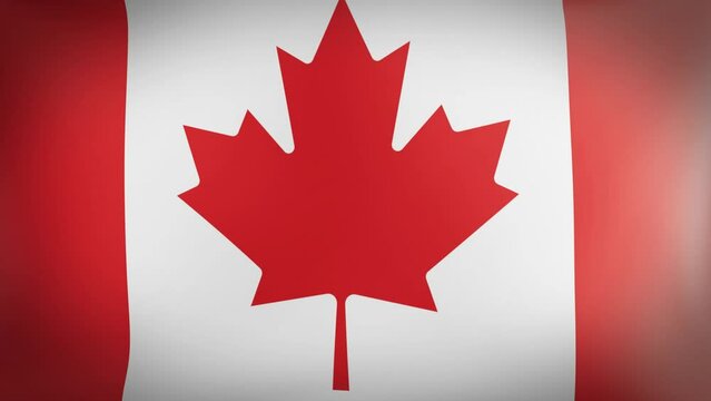 canada flag wave animation 4k video