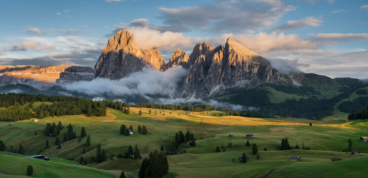 Langkofel, Seiser Alm, S&uuml;dtirol, Italien