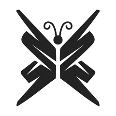 Butterfly Logo template Isolated. Brand Identity. Icon Abstract Vector graphic