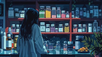 Pixel Art of The Role of Dietary Supplements in Supporting Mental Wellbeing